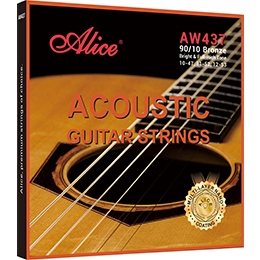 A208 Acoustic Guitar String Set, Stainless Steel Plain String, Copper Alloy Winding, (Phospohr Bronze Color) Anti-Rust Winding